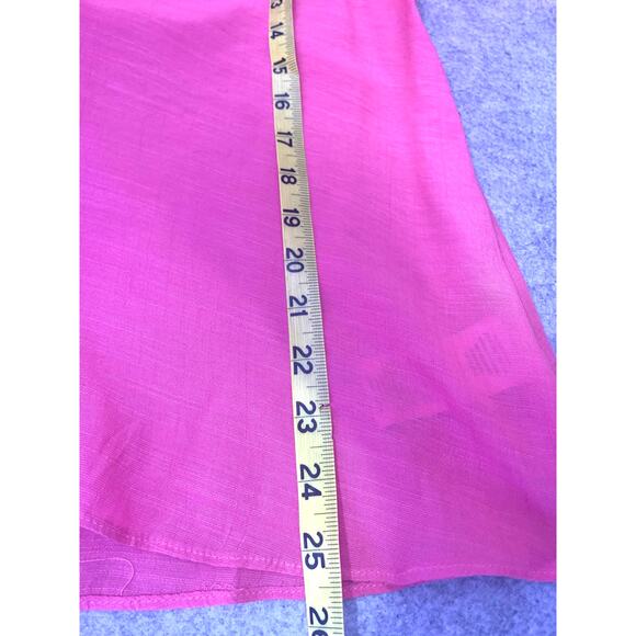 Nanette Lepore Pink Tiered Sleeve Top, Women’s Size S, Ruffled Short Sleeves - Picture 10 of 10